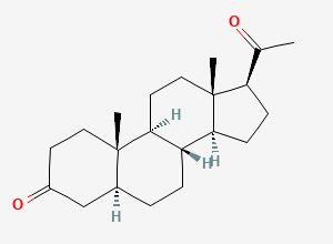Two-dimensional chemical structure of 5alpha-Dihydroprogesterone