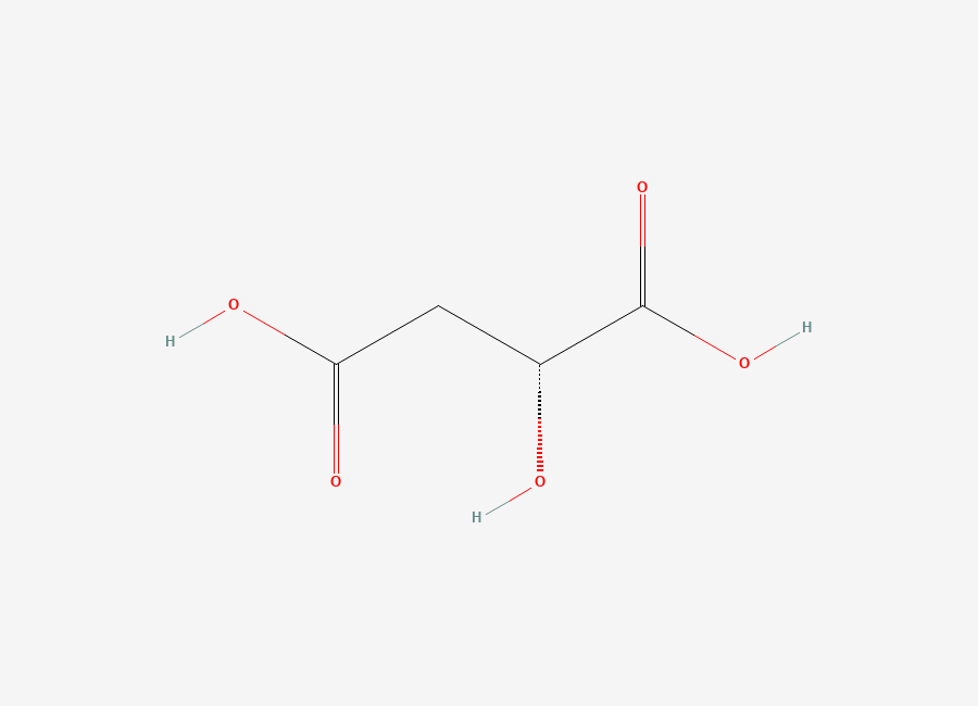 Two-dimensional chemical structure of D-Malic acid