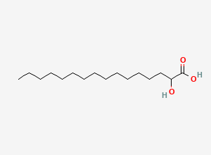 Two-dimensional chemical structure of 2-Hydroxyhexadecanoic acid