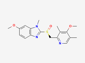 Two-dimensional chemical structure of N3-Methyl Esomeprazole, CAS 1346240-11-6