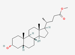 Two-dimensional chemical structure of Methyl lithocholate