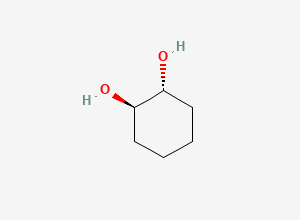 Two-dimensional chemical structure of trans-1,2-Cyclohexanediol