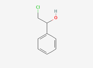 Two-dimensional chemical structure of 2-Chloro-1-phenylethanol
