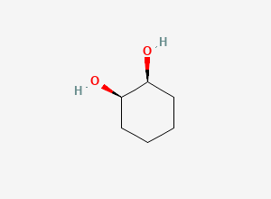 Two-dimensional chemical structure of Cis-1,2-Cyclohexanediol, CAS 1792-81-0
