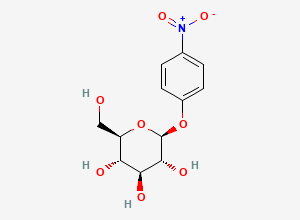 Two-dimensional chemical structure of p-Nitrophenyl beta-D-glucopyranoside