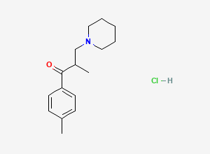 Two-dimensional chemical structure of Tolperisone Hydrochloride, CAS 3644-61-9