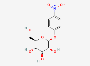 Two-dimensional chemical structure of p-nitrophenyl alpha-D-glucopyranoside