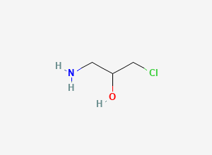Two-dimensional chemical structure of 1-Amino-3-chloro-2-propanol