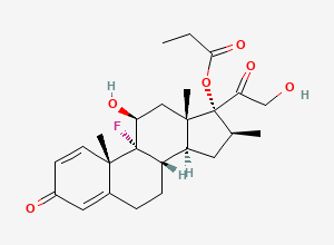 Two-dimensional chemical structure of Betamethasone Dipropionate EP Impurity B, CAS 5534-13-4