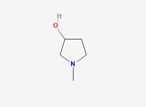 Two-dimensional chemical structure of 1-Methyl-3-pyrrolidinol, CAS 13220-33-2