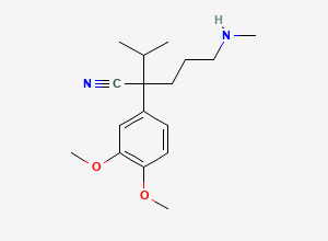 Two-dimensional chemical structure of Verapamil EP Impurity F (Free Base), CAS 34245-14-2