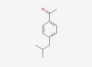 Two-dimensional chemical structure of Ibuprofen EP Impurity E / Ibuprofen Related Compound C / 4-Isobutylacetophenone, CAS 38861-78-8