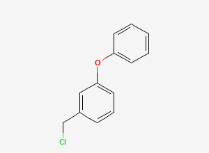 Two-dimensional chemical structure of Permethrin EP Impurity E / 3-Phenoxy Benzylchloride, CAS 53874-66-1