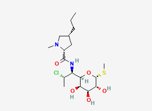 Two-dimensional chemical structure of Clindamycin EP Impurity F / 2'-Cis-Clindamycin, CAS 1440605-46-8