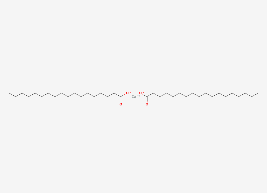 Two-dimensional chemical structure of Cupric stearate