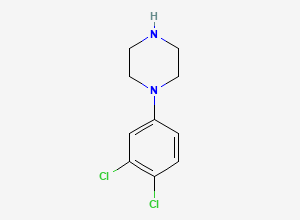 Two-dimensional chemical structure of Aripiprazole 3 ,4 dichlorophenyl piperzine Impurity, CAS 57260-67-0