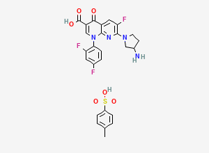 Two-dimensional chemical structure of Tosufloxacin Tosylate