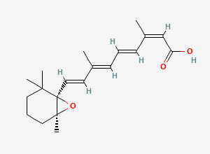 Two-dimensional chemical structure of 5,6-Epoxy-13-cis Retinoic Acid