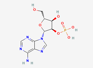 Two-dimensional chemical structure of Adenosine-2'-monophosphate, CAS 130-49-4