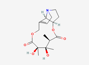 Two-dimensional chemical structure of Monocrotaline