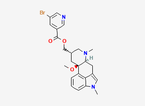 Two-dimensional chemical structure of Nicergoline Impurity 23(Ssr)