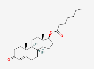 Two-dimensional chemical structure of Testosterone Enanthate, CAS 315-37-7