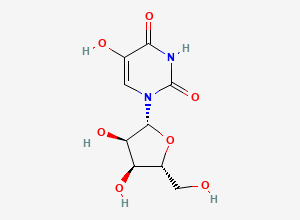 Two-dimensional chemical structure of 5-Hydroxyuridine