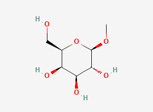 Two-dimensional chemical structure of methyl beta-D-galactopyranoside