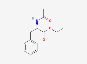Two-dimensional chemical structure of Acetyl-L-phenylalanine ethyl ester