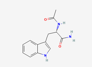 Two-dimensional chemical structure of N-Acetyl-L-tryptophanamide