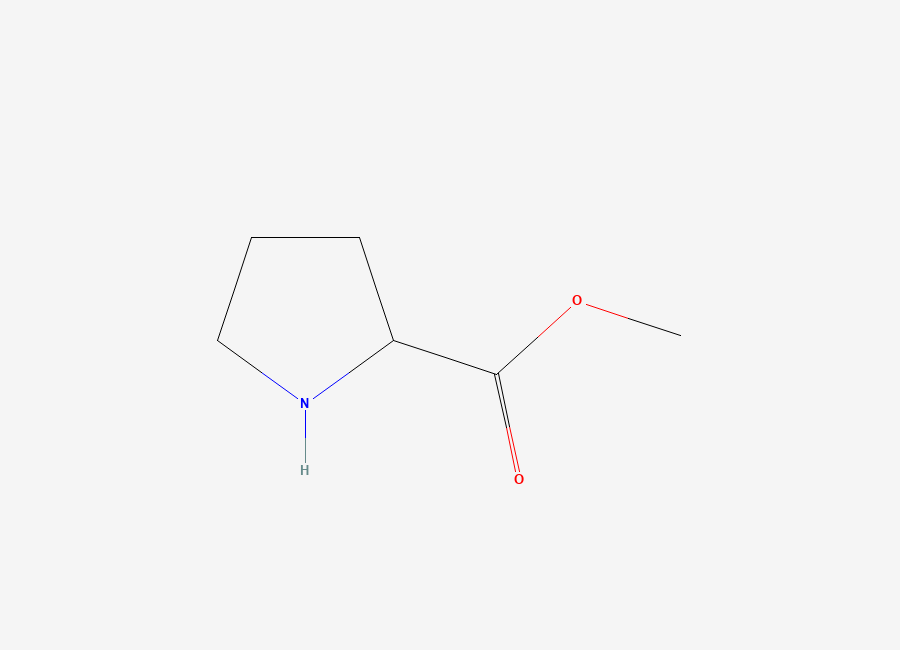 Two-dimensional chemical structure of Methyl DL-prolinate