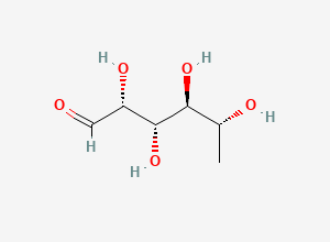 Two-dimensional chemical structure of (+)-Fucose