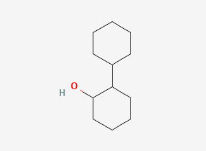 Two-dimensional chemical structure of 2-Cyclohexylcyclohexanol