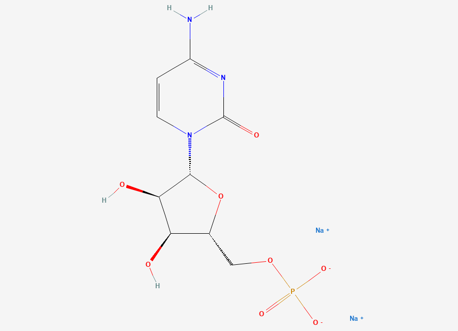 Two-dimensional chemical structure of Disodium 5'-cytidylate