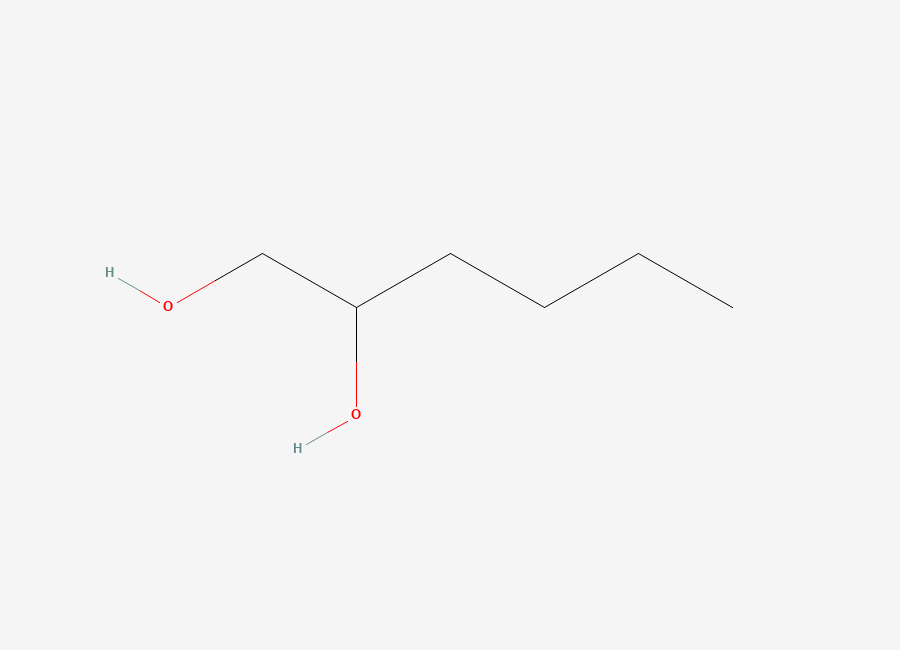 Two-dimensional chemical structure of 1,2-Hexanediol