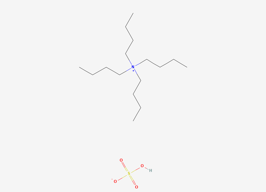 Two-dimensional chemical structure of Tetrabutylammonium hydrogen sulphate, CAS 32503-27-8