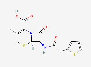 Two-dimensional chemical structure of Cefalotin EP Impurity A, CAS 34691-02-6