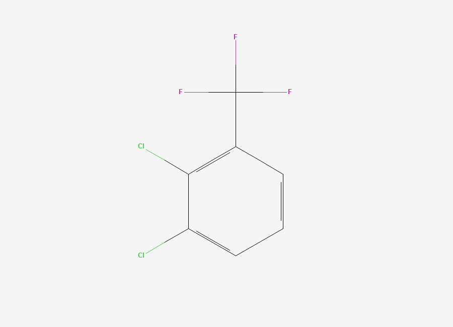 Two-dimensional chemical structure of 1,2-Dichloro-3-(trifluoromethyl)benzene