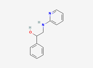 Two-dimensional chemical structure of Phenyramidol, CAS 553-69-5