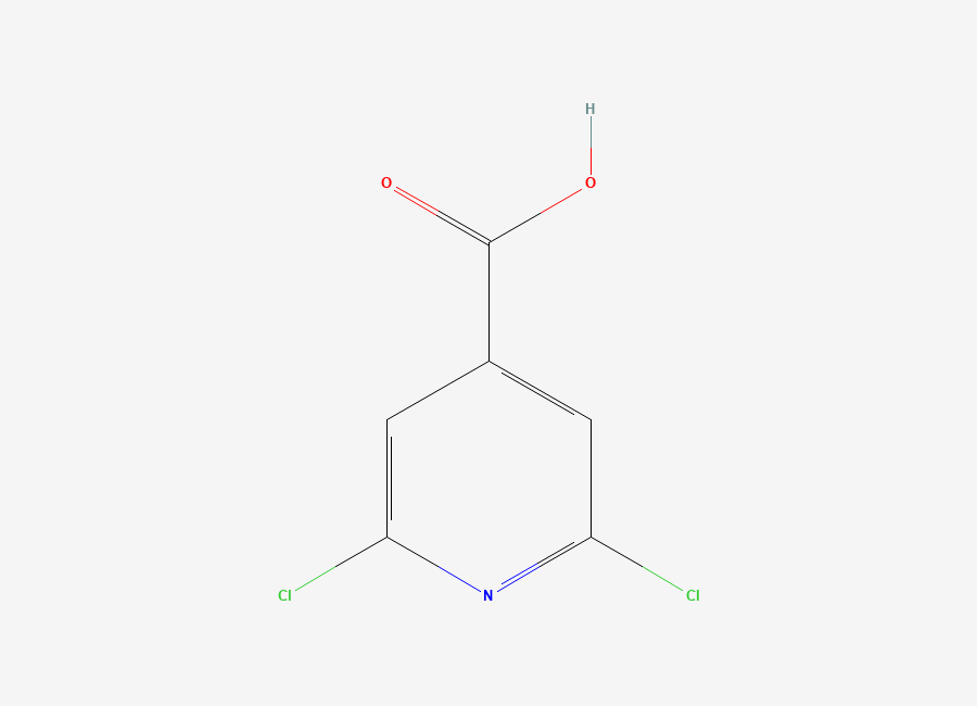 Two-dimensional chemical structure of 2,6-Dichloroisonicotinic acid