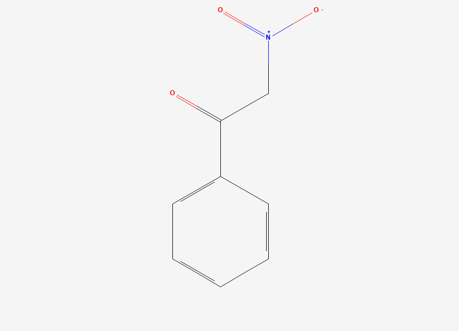 Two-dimensional chemical structure of 2-Nitro-1-phenylethanone