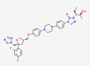 Two-dimensional chemical structure of ent-Posaconazole