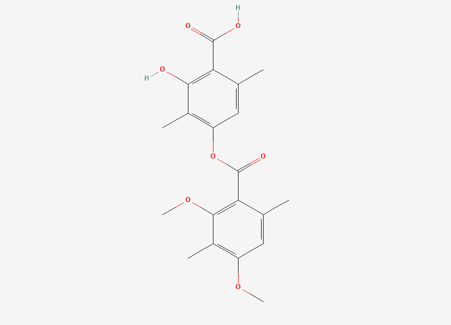 Two-dimensional chemical structure of Diffractaic Acid