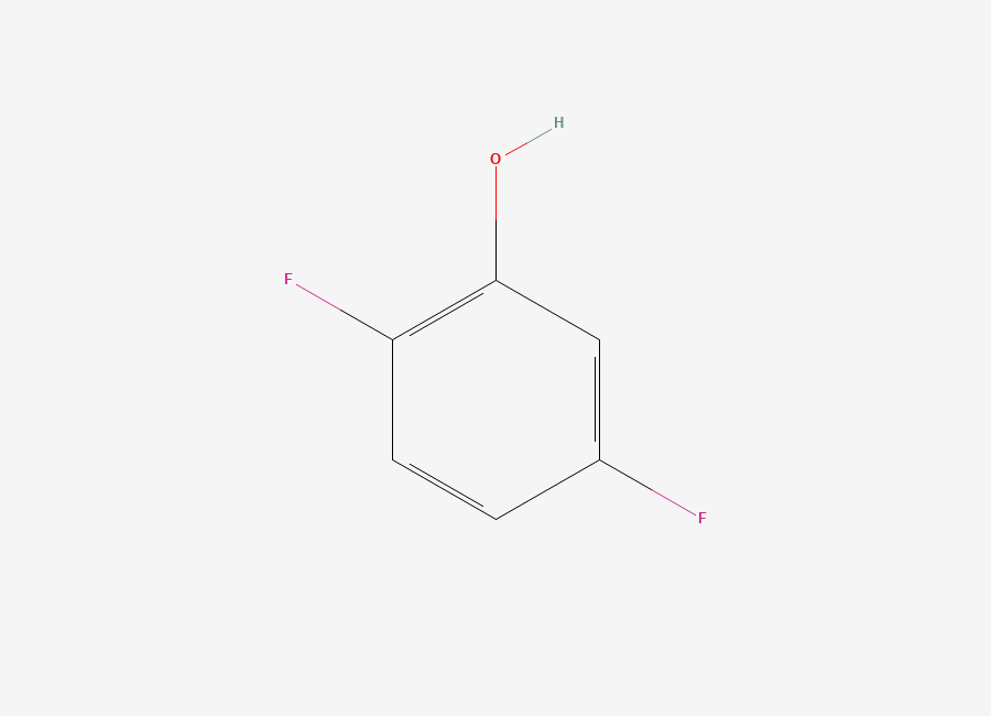 Two-dimensional chemical structure of 2,5-Difluorophenol