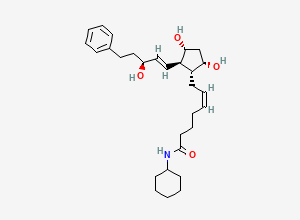 Two-dimensional chemical structure of N-Cyclohexyl-desmethyl Bimatoprost