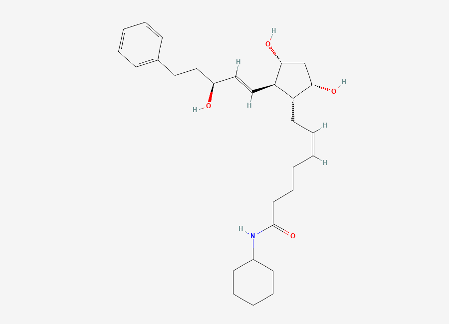 Two-dimensional chemical structure of N-Cyclohexyl-desmethyl Bimatoprost