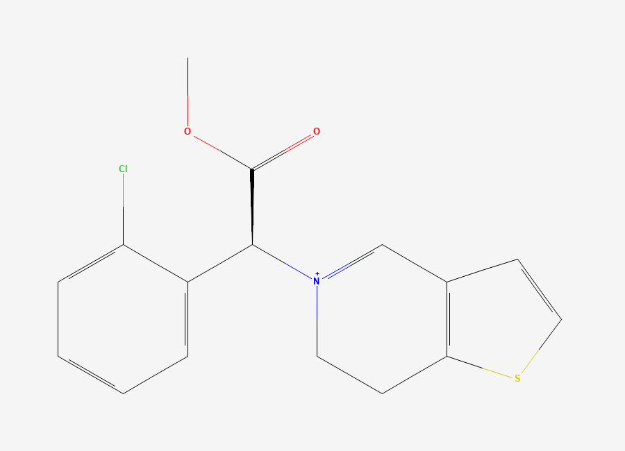 Two-dimensional chemical structure of Clopidogrel pyridinium