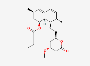 Two-dimensional chemical structure of Simvastatin EP Impurity J