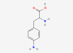 Two-dimensional chemical structure of p-Amino-DL-phenylalanine hydrate