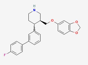 Two-dimensional chemical structure of Paroxetine Hydrochloride Anhydrous EP Impurity J